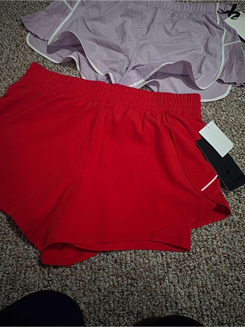 Mondetta Red Women's Athletic Running Shorts